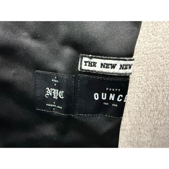 40 Oz New York Forty Ounce NYC Black Spider Web Baseball Jersey Large - Picture 7 of 15